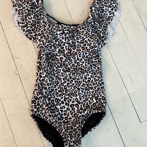 Albion Brown and Black Bodysuit One Piece